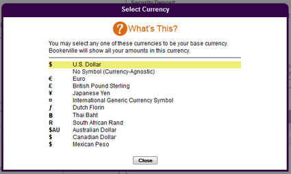 Multiple Currencies Supported