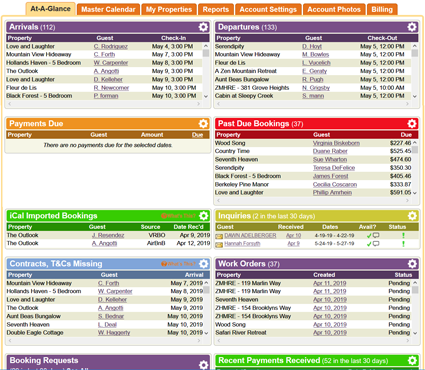 Vacation Rental At-A-Glance