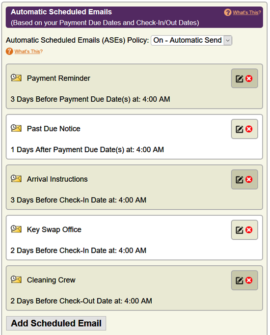 Setting Up Your Automatic Scheduled Emails
