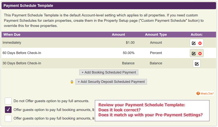 Setting Up Your Payment Schedule