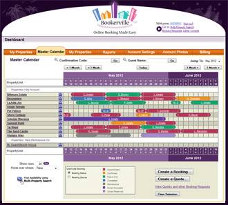 Multi-Property Vacation Rental Managers - Master Calendar