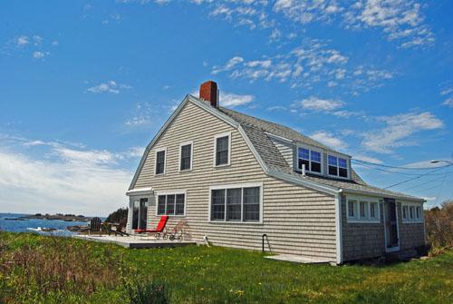 Bailey Island Maine Vacation Rental Sea Salt 1905 Vintage Seasonal Cottage - Sunrise Ocean View and Crashing Surf 